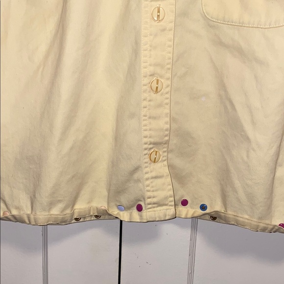 Christopher & Banks Medium Yellow Button Down Shirt - Picture 6 of 13